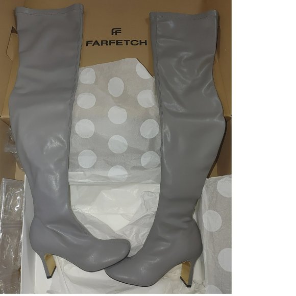 STELLA MCCARTNEY Ivy vegetarian leather over-the-knee boots. 37 - Picture 5 of 16